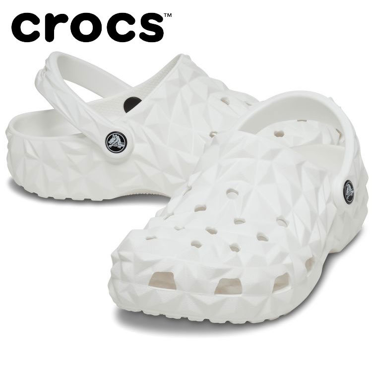 crocs クロックス Classic Geometric Clog クラシック ジオメトリック クロッグ 209563-100 メンズ レディース サンダル