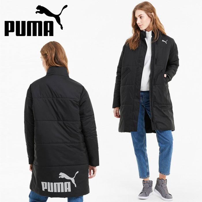 【楽天スーパーSALE】 プーマ ロングパテッドコート ベンチコート レディース 585092-01 PUMA 20FW