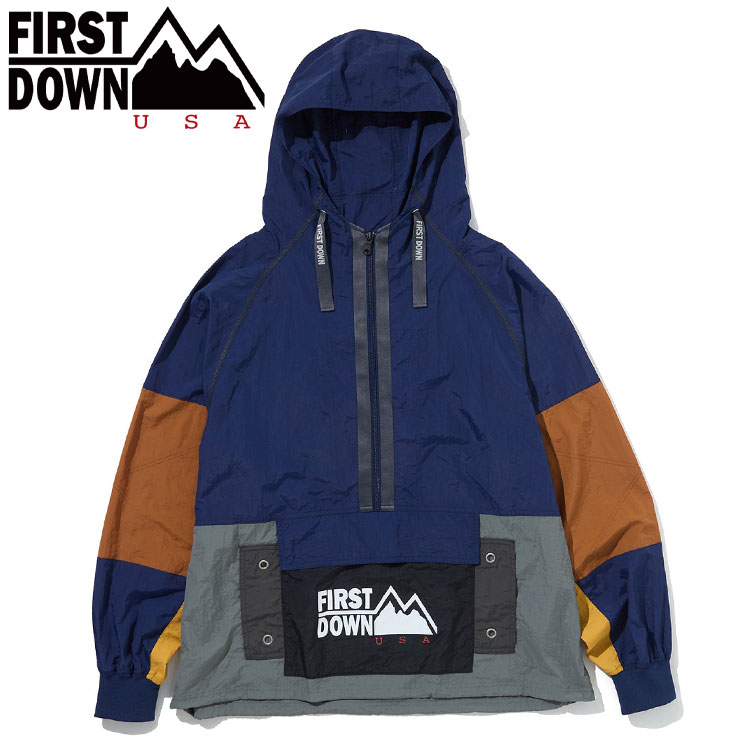 【いちばの日MAX5,000円OFFクーポン発行中!!有効期間:8/17(月)17:00〜8/19(水)07:59迄】クリアランス 【返品不可】 FIRST DOWN USA マルチカラー アノラック MULTICOLOR ANORAK F141003-75 メンズ レディース