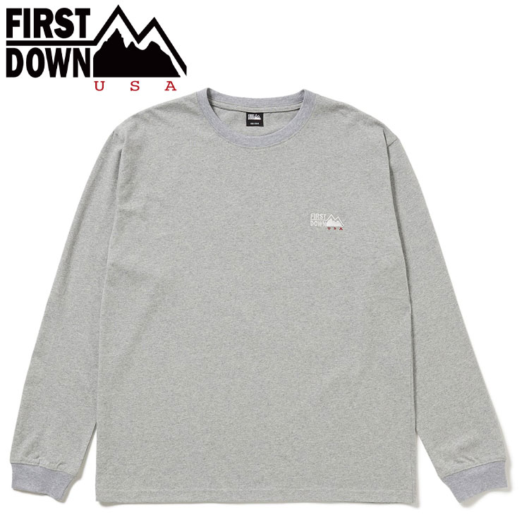 樂天商城 - 【お買い物マラソンMAX3,500円OFFクーポン発行中!!有効期間：5/9(土)20:00〜5/16(土)01:59迄】メール便配送 FIRST DOWN USA ロゴ ロングスリーブTシャツ LOGO L/S TEE F972038-08 メンズ レディース