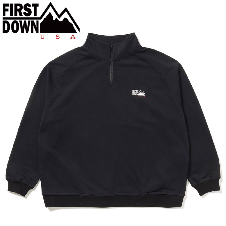 樂天商城 - 【お買い物マラソンMAX3,500円OFFクーポン発行中!!有効期間：5/9(土)20:00〜5/16(土)01:59迄】FIRST DOWN USA ハーフジップ スウェット HALF ZIP SWEAT F972045-06 メンズ レディース