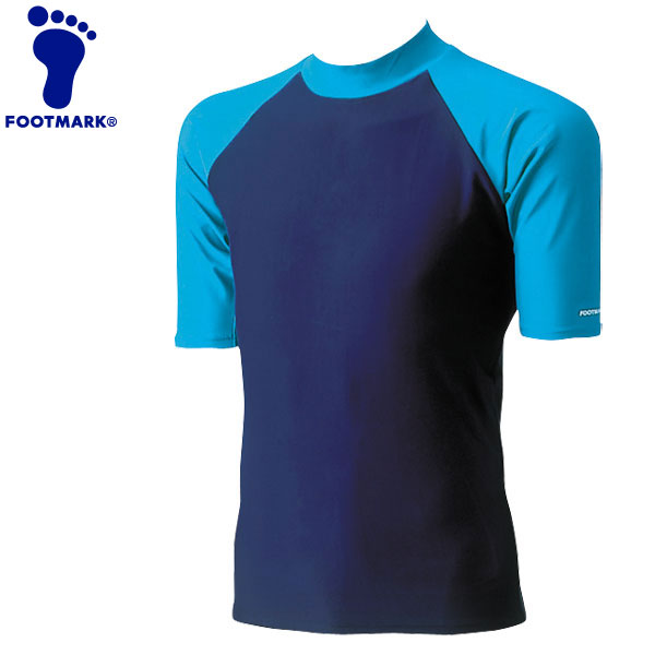 フットマーク 水泳 シャインガード 半袖ラッシュガード 水着 101544-06