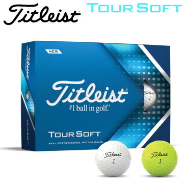 タイトリスト ゴルフ ツアー ソフト ゴルフボール 1ダース(12球入り) 2022モデル 日本正規品 Titleist Tour Soft