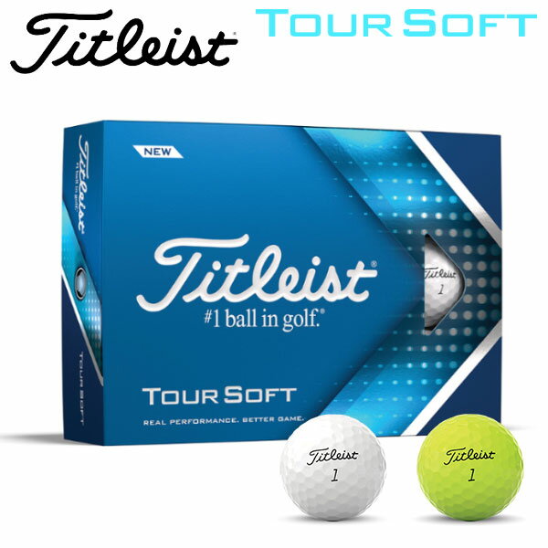 タイトリスト ゴルフ ツアー ソフト ゴルフボール 1ダース(12球入り) 2022モデル 日本正規品 Titleist Tour Soft