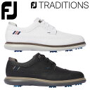 Footjoy FJ Traditionsファッショナブル＆機能兼備のクラシックスパイクモデル。■サイズ：24.5~27.5cm■カラー：ホワイト(57920W)、ブラック(57921W)■ウィズ：W■素材：防水人工皮革■原産国：中国【メーカー取り寄せ商品】在庫の有無・納期は改めてご連絡させていただきます。取り寄せの為、ご購入いただけましても、欠品・完売の場合もございます。