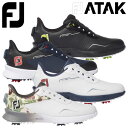 Footjoy FJ Atak Boa快適な履き心地に機能も備えたアスレチックパフォーマンスモデル。BOAシステム搭載。■サイズ：24.5~27.5cm■カラー：ブラック(53377W)、ネイビー(53378W)、ホワイト(53380W)、カモ(53390W)■ウィズ：W■素材：防水合成繊維■原産国：中国【メーカー取り寄せ商品】在庫の有無・納期は改めてご連絡させていただきます。取り寄せの為、ご購入いただけましても、欠品・完売の場合もございます。メーカー希望小売価格はメーカーサイトに基づいて掲載しています