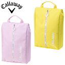 Callaway Attractive Shoe Case Womens 24 JMシンプルなシューズケース。CALLAWAY文字の印字ファスナーがデザインポイント。■カラー：ピンク(5924095)、イエロー(5924096)■サイズ：W235mm × H380mm × D100mm■素材：ポリエステル■原産国：Made in China