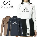 CPG GOLF パイピングモックネックLS ロングスリーブ シャツ レディース ゴルフウェア 1109-24101