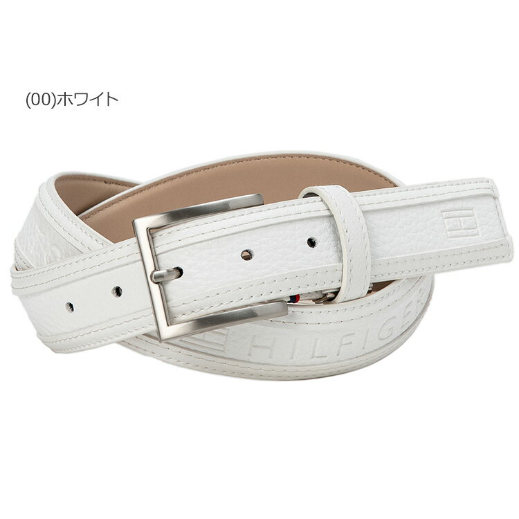 【先着順!!期間限定MAX3,500円OFFクーポン発行中!!有効期間:4/6(月)00:00〜4/12(日)23:59迄】トミーヒルフィガーゴルフ ロゴエンボス ベルト 2025モデル THMB5SV3