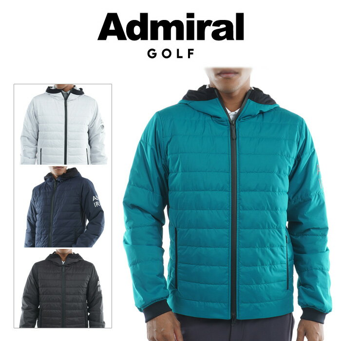 アドミラル ゴルフ ミニリップ フーデットパデッドジャケット メンズ 秋冬ゴルフウェア ADMA287