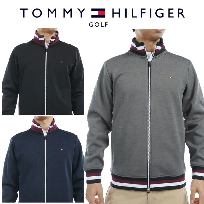 トミーヒルフィガーゴルフ スウェットジャケット メンズ 2024秋冬 ゴルフウェア THMA451