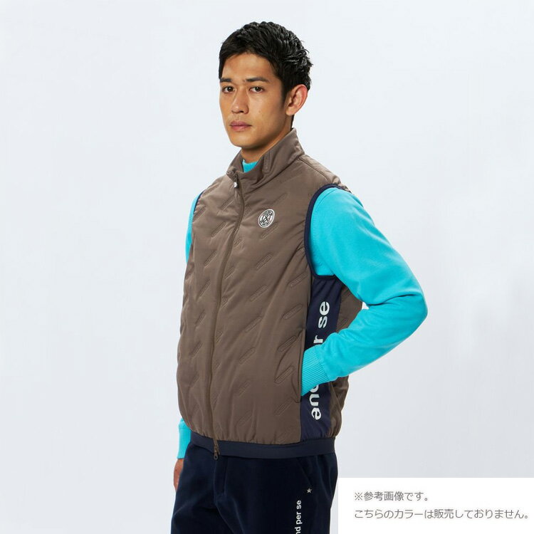 アンパスィ エアジャスター中わたベスト メンズ 2025秋冬 ゴルフウェア AMF1015G3