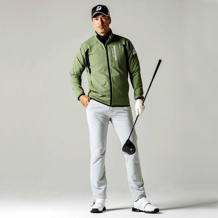 【ブラックフライデーMAX3,000円OFFクーポン発行中!!有効期間:11/20(木)20:00~11/27(木)01:59迄】ブリヂストンゴルフ B-01 長袖前開きブルゾン メンズ 2025秋冬 ゴルフウェア FGM01D