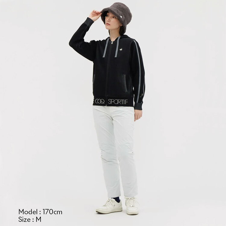 ルコックゴルフ フルジップフーディーセーター レディース 2025秋冬 ゴルフウェア LG5FST30L