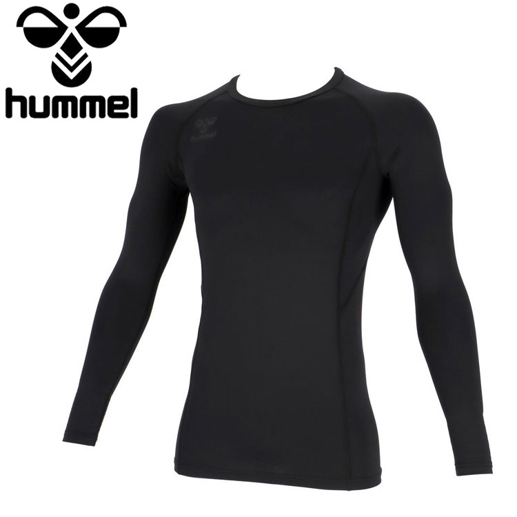 メール便配送 ヒュンメル hummel ぴたっとつめたロングスリーブインナー HAP5163-90 メンズ レディース