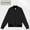 HUNTER ハンター レディース オリジナル ライトウェイト ラバライズド ボンバー ジャケット WRO1313WAP-BLK