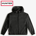 【ポイント20倍】 HUNTER ハンター メンズ トラベル リサイクル ナイロン シェル ジャケット MRO1431SAA-BLK