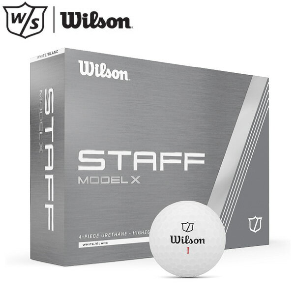 【ブラックフライデーMAX3,000円OFFクーポン発行中!!有効期間:11/20(木)20:00~11/27(木)01:59迄】ウィルソン スタッフ モデル エックス STAFF MODEL X ゴルフボール 1ダース（12P）2025