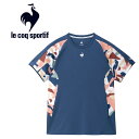 メール便配送 ルコック le coq sportif テニス Aile forme グラフィックゲームシャツ メンズ LN4FHT10M-BL00