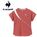 メール便配送 ルコック le coq sportif テニス 切替ゲームシャツ レディース LN4FHT50L-PK00(4)