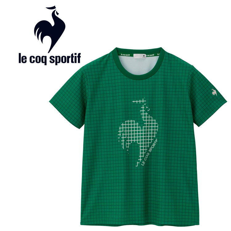 メール便配送 ルコック le coq sportif グラフィック半袖Tシャツ レディース LT4FHT01L-GR00