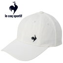 ルコック スポルティフ le coq sportif テニス 3Dロゴ8パネルキャップ 帽子 メンズ QTBXJC25-WH