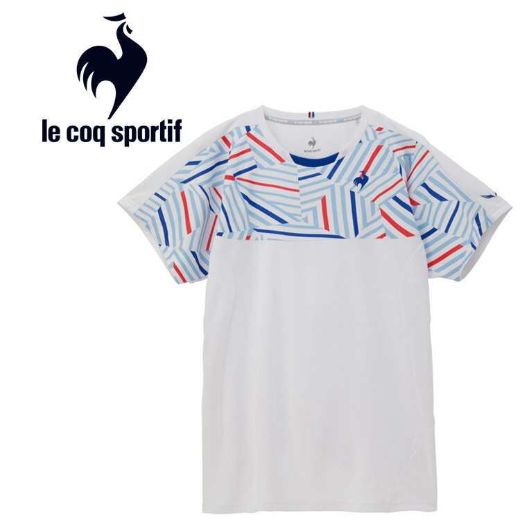 メール便配送 ルコック スポルティフ le coq sportif テニス エールフォルム ゲームシャツ メンズ QTMXJA02-WH