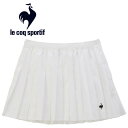 メール便配送 ルコック スポルティフ le coq sportif テニス プリーツゲームスコート ウィメンズ QTWXJE01-WH