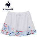 メール便配送 ルコック スポルティフ le coq sportif テニス グラフィックゲームスコート ウィメンズ QTWXJE02-WH