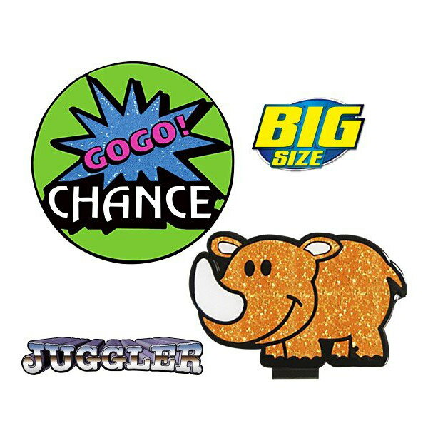 メール便配送 ジャグラー ビッグ ゴルフマーカー ツノッちver GJM002