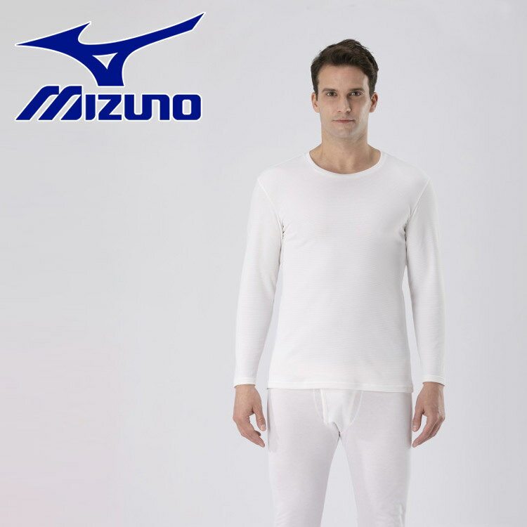 メール便配送 ミズノ 発熱素材 ブレスサーモアンダーウエア 薄手 for Daily クルーネック長袖シャツ メンズ C2JAA61102
