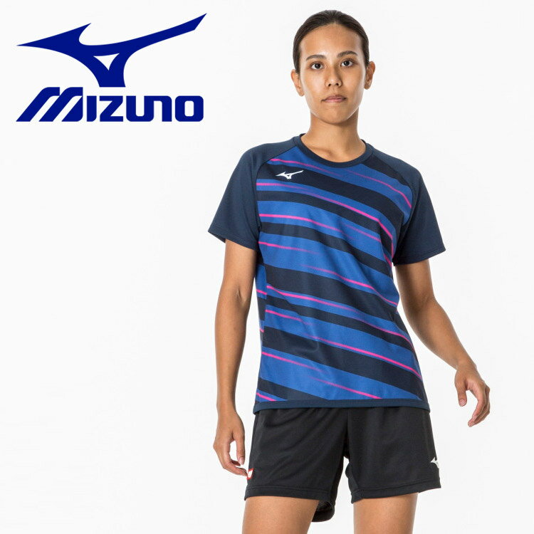 メール便配送 ミズノ MIZUNO ゲームシャツ(丸首)(卓球) 82JAA21414 レディース