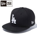 ニューエラ Youth 9FIFTY ロサンゼルス・ドジャース ブラック × ホワイト 13565789 ジュニア