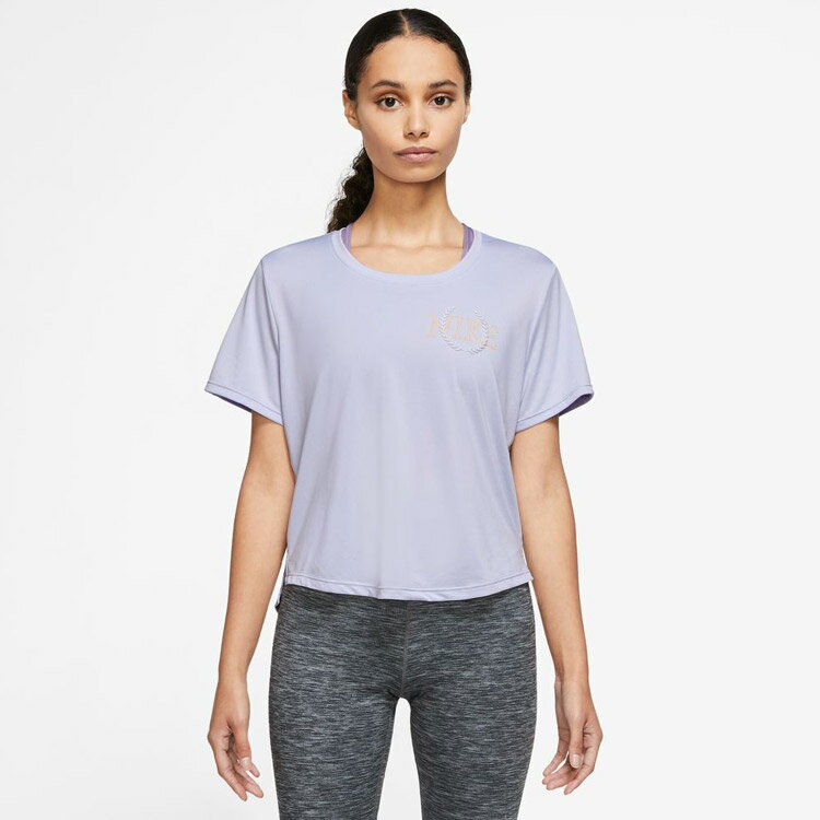 【先着順!!お買い物マラソンMAX3,500円OFFクーポン発行中!!有効期間:1/11(日)00:00〜1/16(金)01:59迄】メール便配送 ナイキ ウィメンズ ワン DF STD CRP S/S トップ DX0183-536 レディース(4.0)