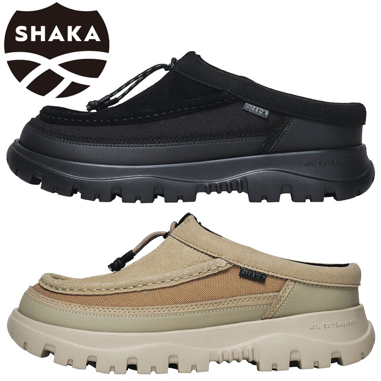 SHAKA シャカ ZIP MOCCASIN MULE EX ジップモカシンミュール SK-347 メンズ レディース シューズ