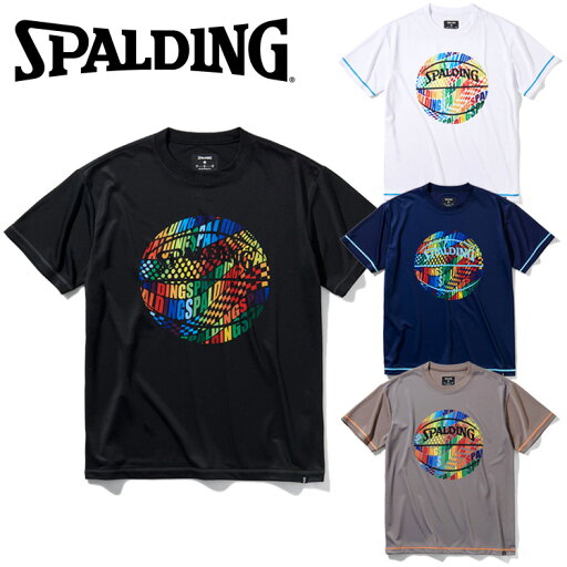 メール便配送 スポルディング BASKETBALL Tシャツ オプティカルレインボー SMT211060 メール便配送 スポルディング BASKETBALL Tシャツ オプティカルレインボー SMT211060