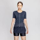 メール便配送 ナイキ フットマーク ジップ付き半袖2in1スカートショーツセパレーツ 2993126-009 レディース 返品不可