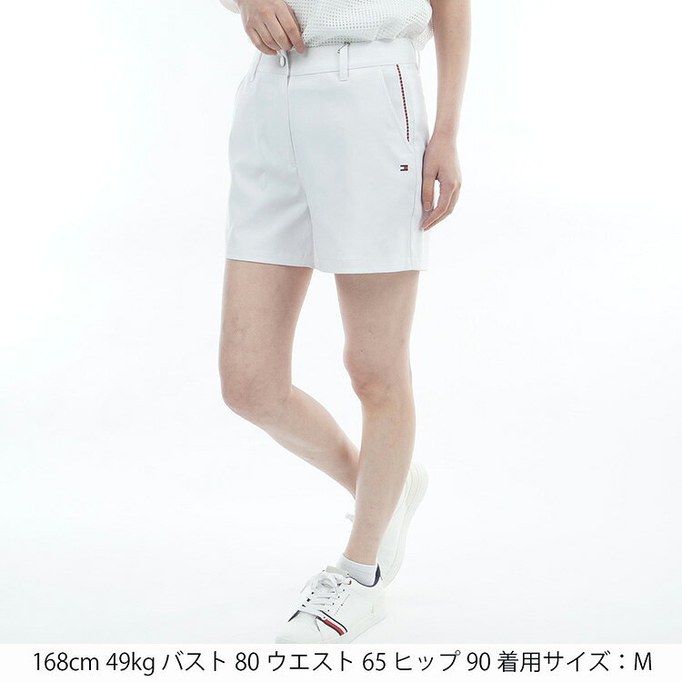 【期間限定MAX4,000円OFFクーポン発行中!!有効期間：7/17(金)17:00〜7/27(月)07:59迄】トミーヒルフィガーゴルフ ツイル ショートパンツ レディース 2026春夏 ゴルフウェア THLA614