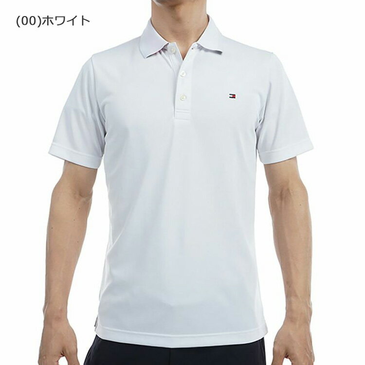 トミーヒルフィガーゴルフ ベーシックフラッグ 半袖ポロシャツ 秋冬 ゴルフウェア THMA493