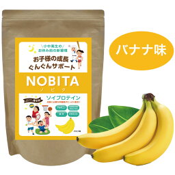 ノビタ プロテイン NOBITA ソイプロテイン ジュニア 小中高生向け バナナ味 600g