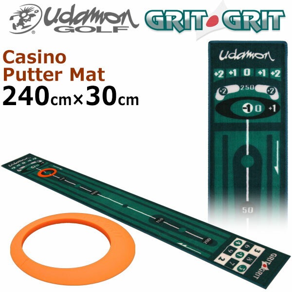 ユダマン カジノ パターマット 240 GRIT GRIT Udamon Golf パッティング練習器