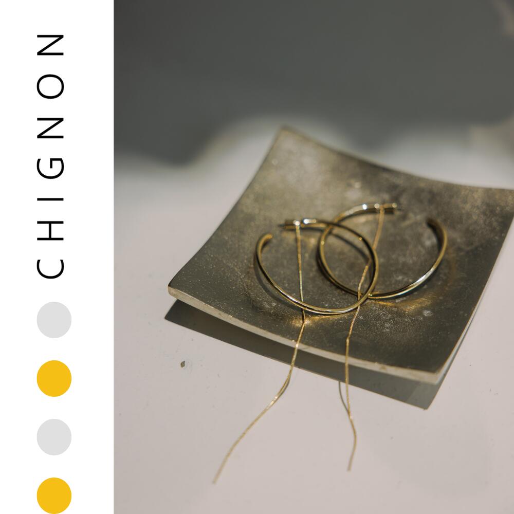 【予約】CHIGNON シニヨン 2025 SUMMER BIGフープ＆チェーン2WAYピアス BIGフープ&チェーン2WAYピアス 0053-415SH【5月下旬より順次発送】のサムネイル