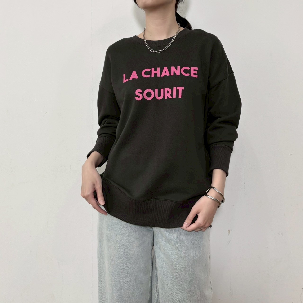 siro de labonte シロ スウェットプルオーバー シャンドラローズ siro de labonte シロ スウェットプルオーバー シャンドラローズ