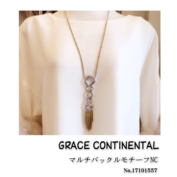 【70％OFFセール】【売り尽くし】グレース グレースコンチネンタル マルチバックルモチーフNC GRACE CONTINENTAL 春夏 17SS 17191557 楽天カード分割