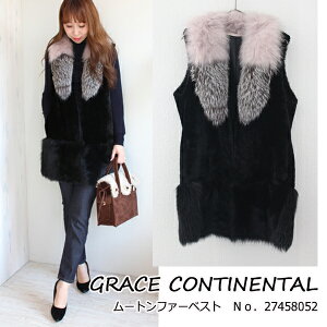 グレースグレースコンチネンタルシャギーチェックロングワンピース,ワンピ,チェック,ロング,GRACECONTINENTAL17AW送料無料17431022
