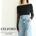 50%OFF!SALE,セール,CWCT244062,シアーオフショルプルオーバー CELFORD,セルフォード,送料無料,インスタ,24AW