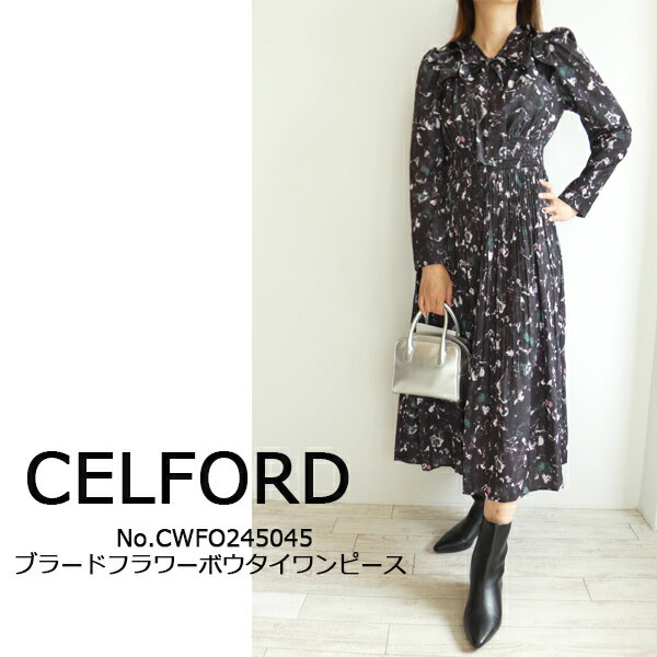 CWFO245045,ブラードフラワーボウタイワンピース CELFORD,セルフォード,送料無料,インスタ,24AWのサムネイル