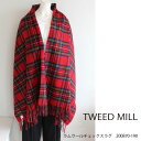 ツイードミル ラムウールチェックラグ ひざ掛け ストール ファッション雑貨 TWEED MILL 新作 秋冬 通販 200870-190