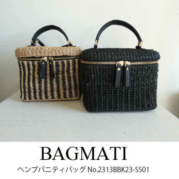 10％OFF SALE セール BAGMATI ヘンプバニティバッグバグマティ カゴバッグ バッグ ファッション雑貨 送料無料 インスタ