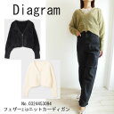 【期間限定10%OFF】0324453094,フェザーzipニットカーディガン,Diagram,ダイアグラム,グレースコンチネンタル,送料無料,インスタ,24A...